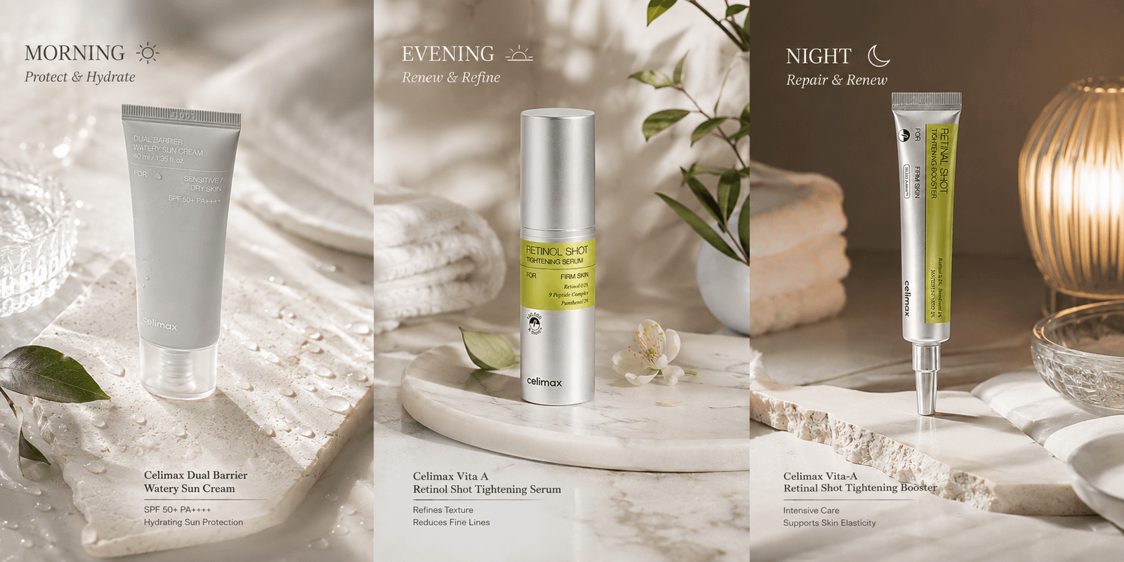 Celimax Skincare Ritual Morning to Night