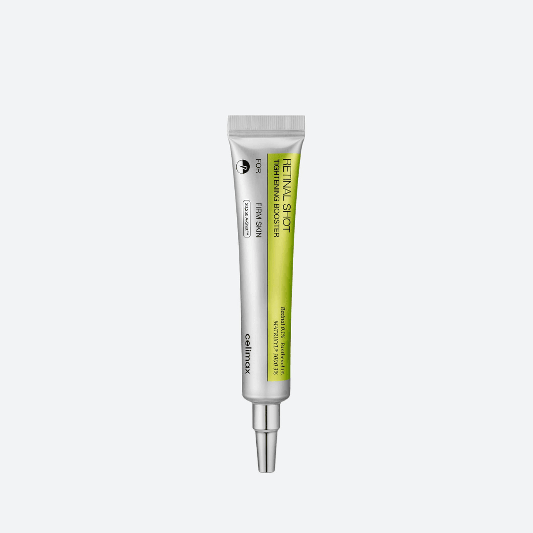 Celimax Vita-A Retinal Shot Tightening Booster 15ml Korean retinal cream with retinal 0.1%, panthenol and Matrixyl 3000 for smoother and firmer-looking skin.